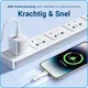 Lightning naar USB - C Adapter 60W voor iPhone 15 / 16 Serie Wit afbeelding 3