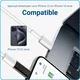 Lightning naar USB - C Adapter 60W voor iPhone 15 / 16 Serie Wit afbeelding 5