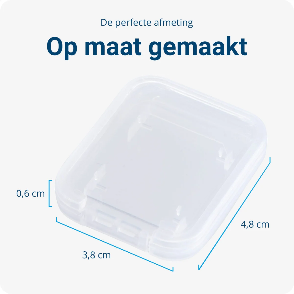 10 Pack Transparante SD Kaart Geheugenkaart Hoes Houder Opberg Box afbeelding 5