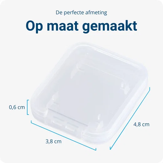 10 Pack Transparante SD Kaart Geheugenkaart Hoes Houder Opberg Box afbeelding 5