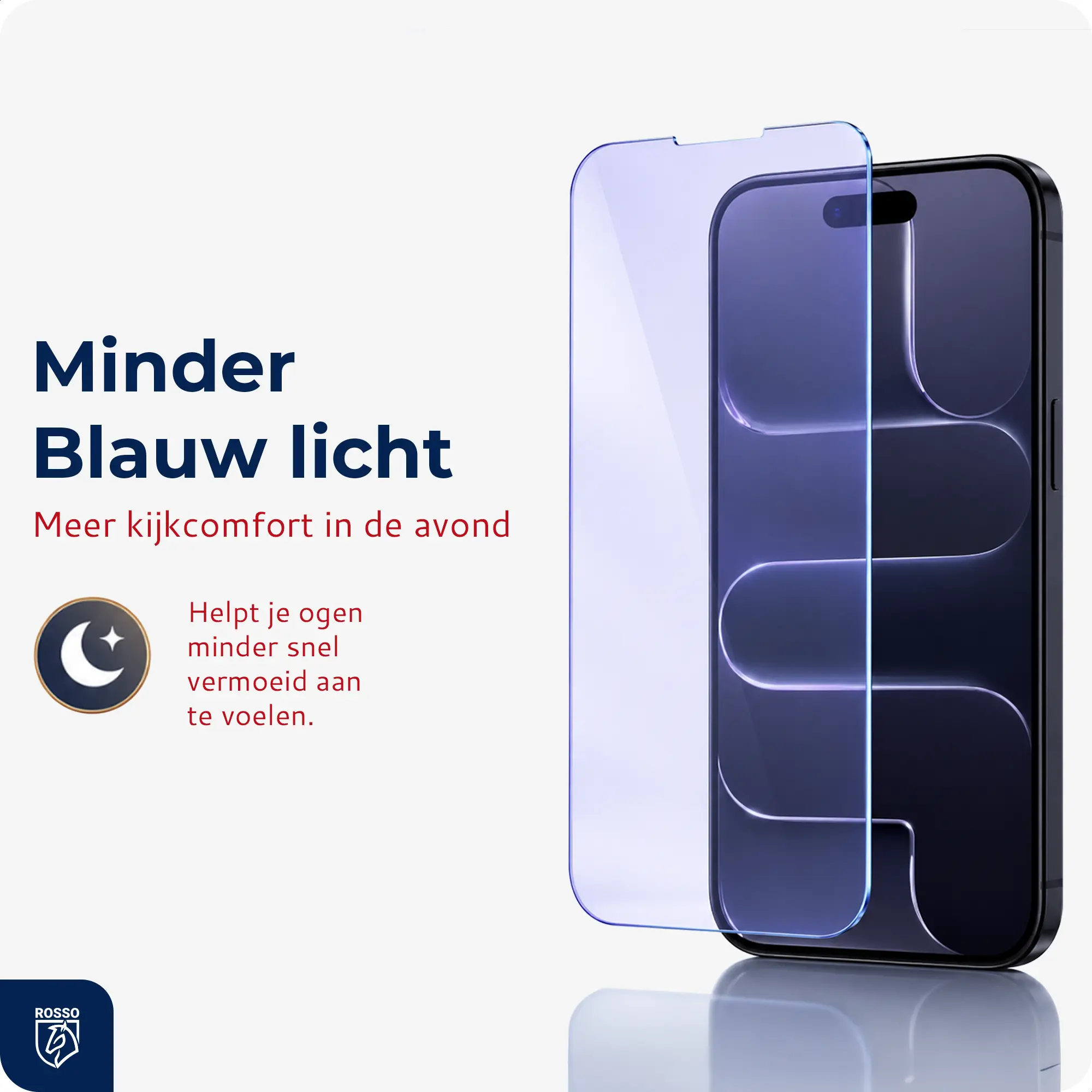 Rosso Apple iPhone 16 Tempered Glass Screen Protector Anti-Blue Light afbeelding 2