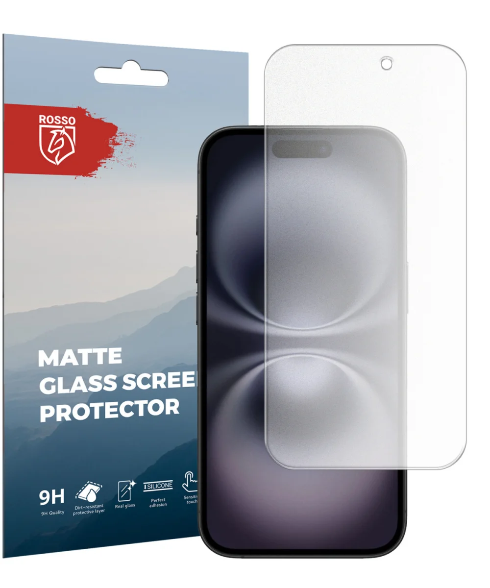Rosso Apple iPhone 16 Tempered Glass Screen Protector Anti-Reflectie afbeelding 1
