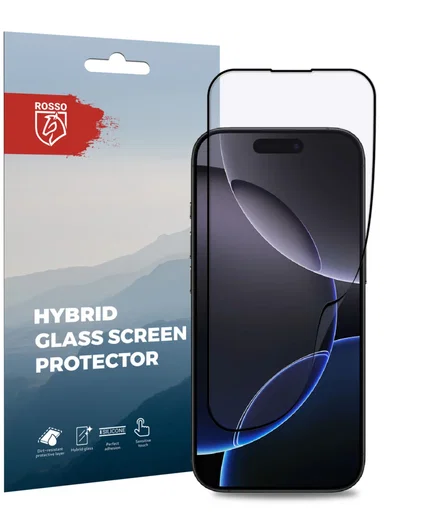 Rosso Apple iPhone 16 Pro Hybrid Glass Screen Protector afbeelding 1