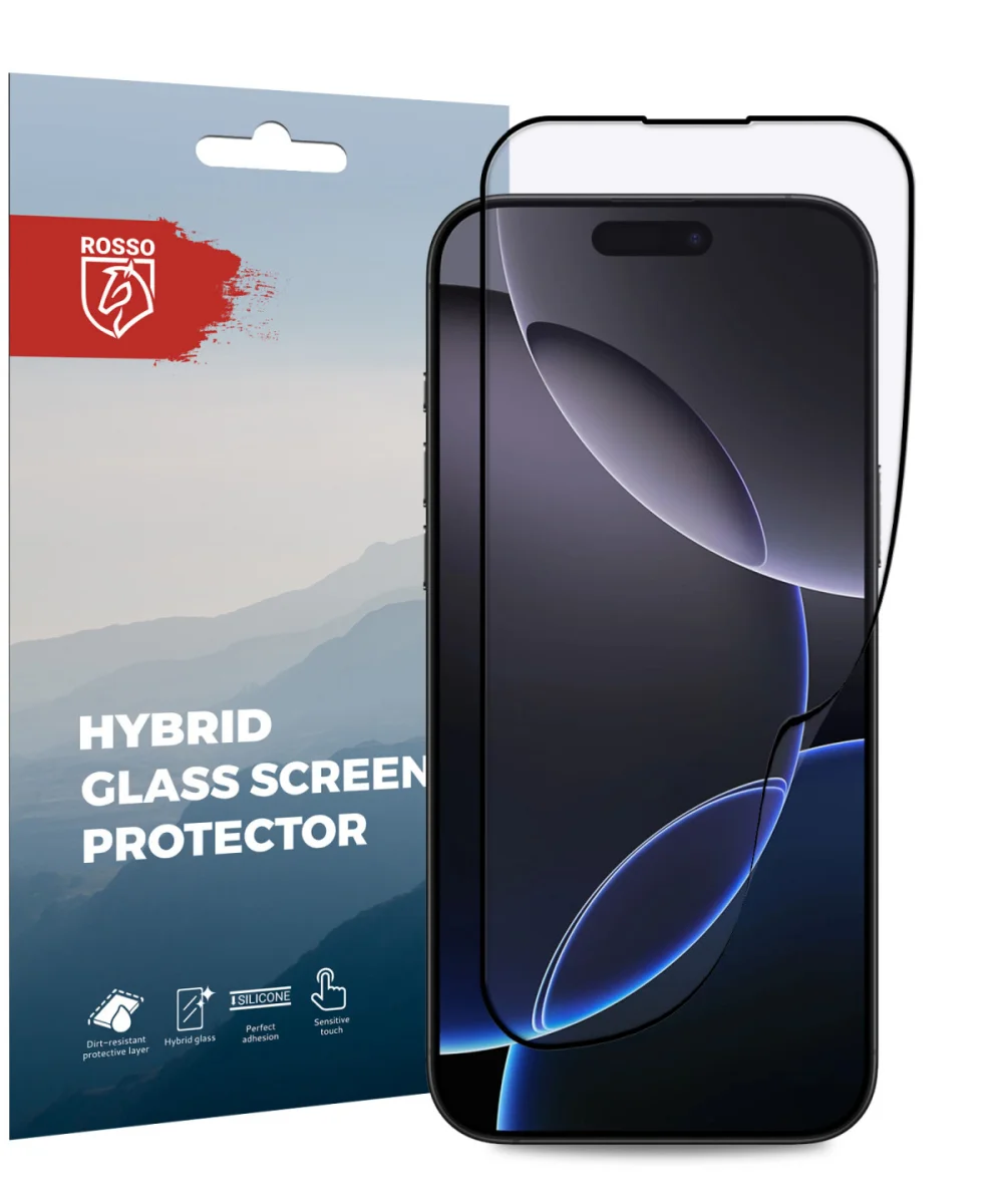 Rosso Apple iPhone 16 Pro Max Hybrid Glass Screen Protector afbeelding 1