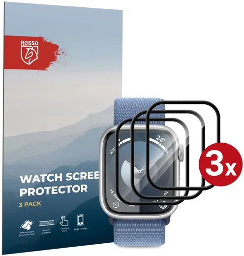Rosso Apple Watch 41MM Hybrid Glass Screen Protector (3-Pack) afbeelding 1