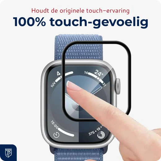 Rosso Apple Watch 41MM Hybrid Glass Screen Protector (3-Pack) afbeelding 9