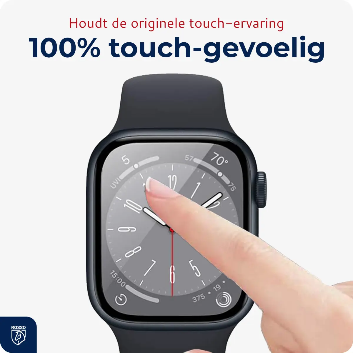Rosso Apple Watch Ultra 3/2/1 Hybrid Glass Screen Protector (3-Pack) afbeelding 9