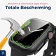 Rosso Apple Watch 4/5/6/SE 40MM Tempered Glass Screen Protector met Hoesje Zwart afbeelding 3
