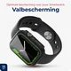 Rosso Apple Watch 4/5/6/SE 40MM Tempered Glass Screen Protector met Hoesje Zwart afbeelding 4