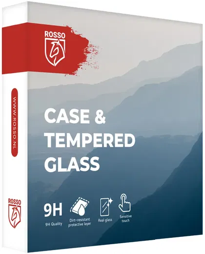 Rosso Apple Watch Ultra 3/2/1 Tempered Glass Screen Protector met Hoesje Zwart afbeelding 7