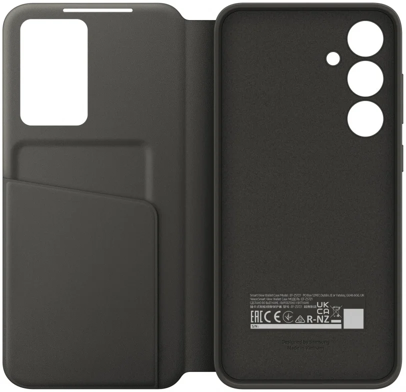 Origineel Samsung Galaxy S24 FE Hoesje Smart View Wallet Case Zwart afbeelding 5