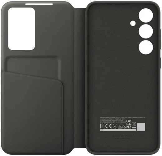 Origineel Samsung Galaxy S24 FE Hoesje Smart View Wallet Case Zwart afbeelding 5