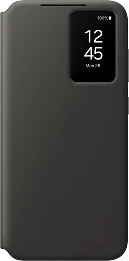 Origineel Samsung Galaxy S24 FE Hoesje Smart View Wallet Case Zwart afbeelding 3
