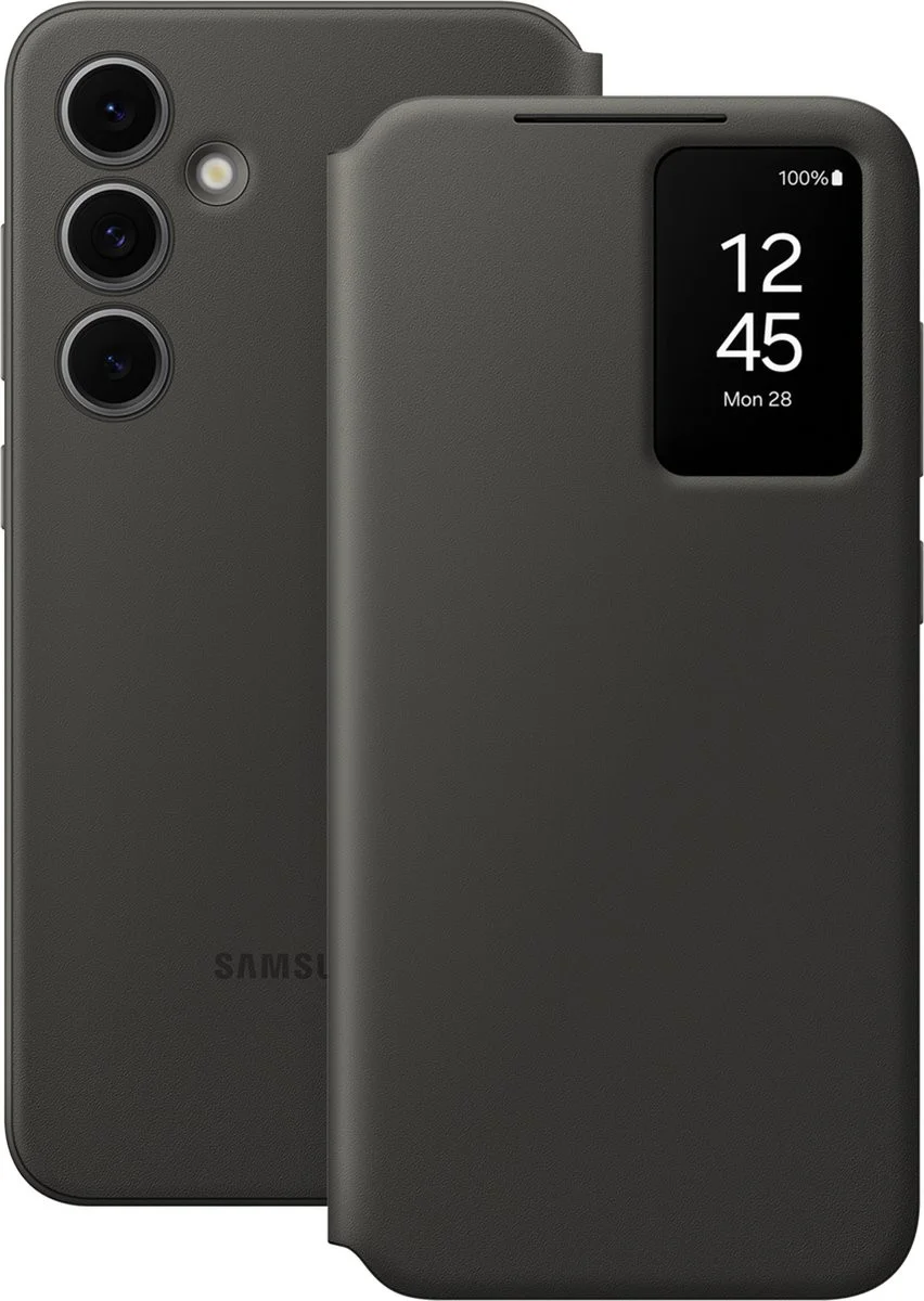 Origineel Samsung Galaxy S24 FE Hoesje Smart View Wallet Case Zwart afbeelding 6