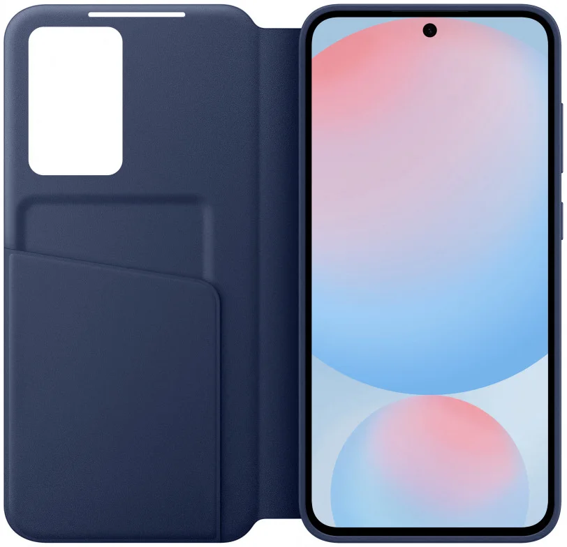 Origineel Samsung Galaxy S24 FE Hoesje Smart View Wallet Case Blauw afbeelding 3