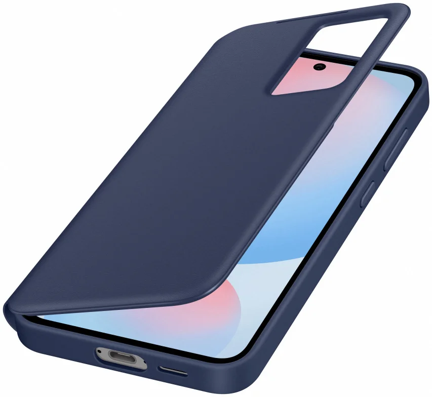 Origineel Samsung Galaxy S24 FE Hoesje Smart View Wallet Case Blauw afbeelding 1