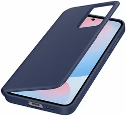 Origineel Samsung Galaxy S24 FE Hoesje Smart View Wallet Case Blauw afbeelding