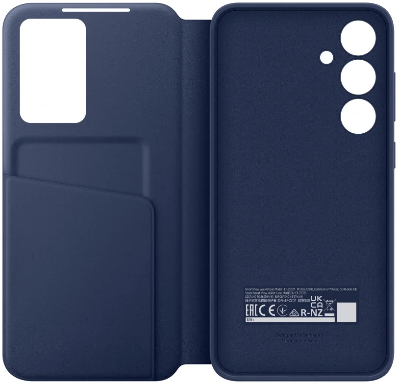 Origineel Samsung Galaxy S24 FE Hoesje Smart View Wallet Case Blauw afbeelding 5