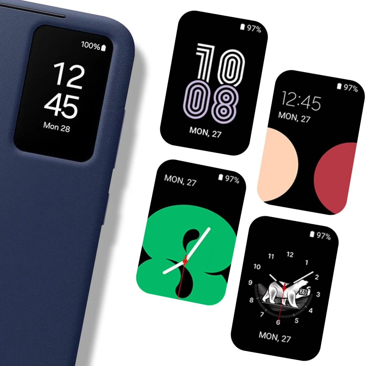 Origineel Samsung Galaxy S24 FE Hoesje Smart View Wallet Case Blauw afbeelding 8