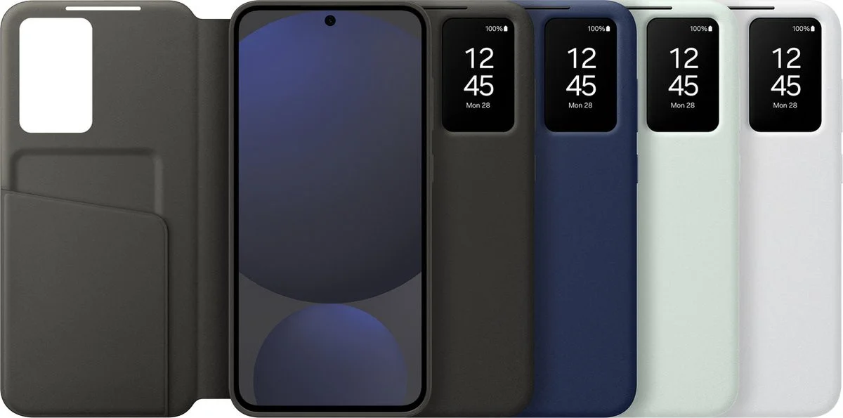Origineel Samsung Galaxy S24 FE Hoesje Smart View Wallet Case Blauw afbeelding 9