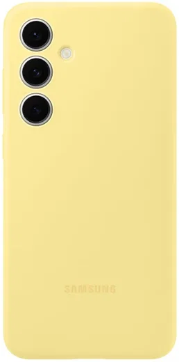 Origineel Samsung Galaxy S24 FE Hoesje Silicone Case Back Cover Geel afbeelding 1