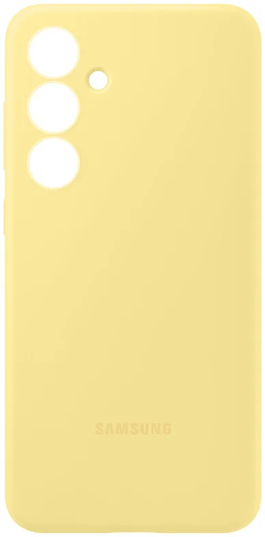 Origineel Samsung Galaxy S24 FE Hoesje Silicone Case Back Cover Geel afbeelding 2