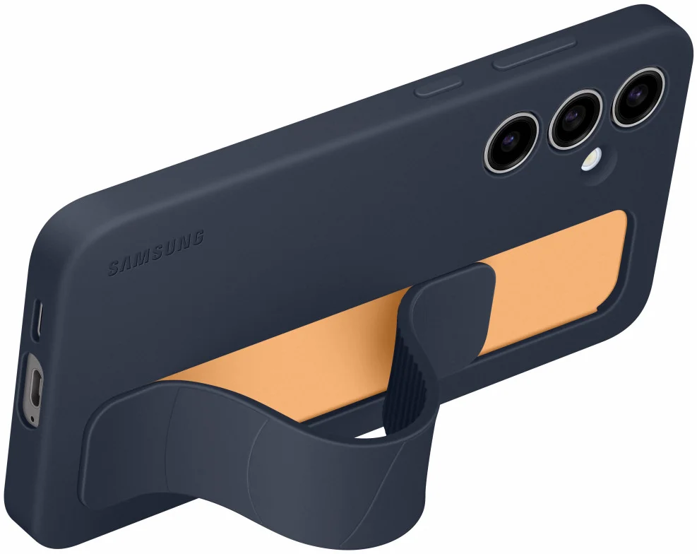 Origineel Samsung Galaxy S24 FE Hoesje Standing Grip Case Zwart / Blauw afbeelding 2
