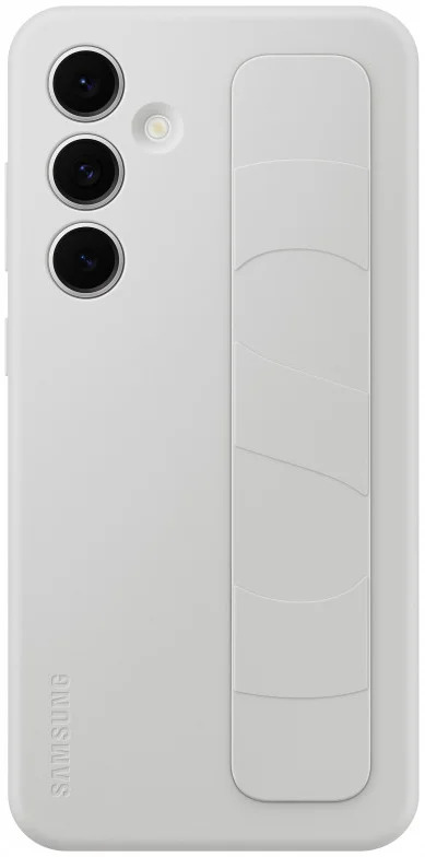 Origineel Samsung Galaxy S24 FE Hoesje Standing Grip Case Grijs afbeelding 4