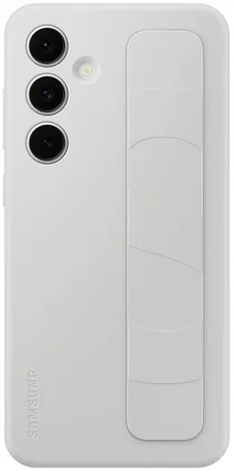 Origineel Samsung Galaxy S24 FE Hoesje Standing Grip Case Grijs afbeelding 4