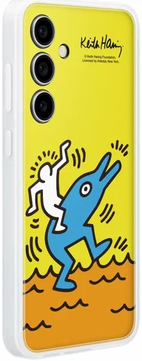 Origineel Samsung Galaxy S24 FE Hoesje FlipSuit Case Back Cover Geel afbeelding 3