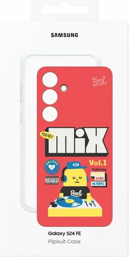Origineel Samsung Galaxy S24 FE Hoesje FlipSuit Case Back Cover Rood afbeelding 6