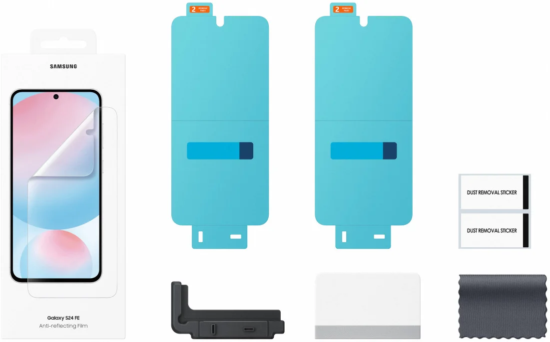 Originele Samsung Galaxy S24 FE Screen Protector Display Folie (2-Pack) afbeelding 3