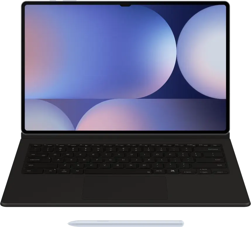 Originele Samsung Galaxy Tab S10 / S9 Ultra Hoes Keyboard Cover Zwart afbeelding 2