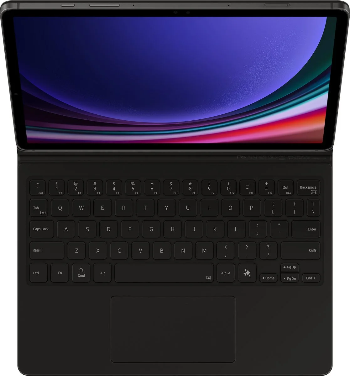 Originele Samsung Galaxy Tab S10 Lite / S10 FE / S9 (FE) Hoes Keyboard Zwart afbeelding 5