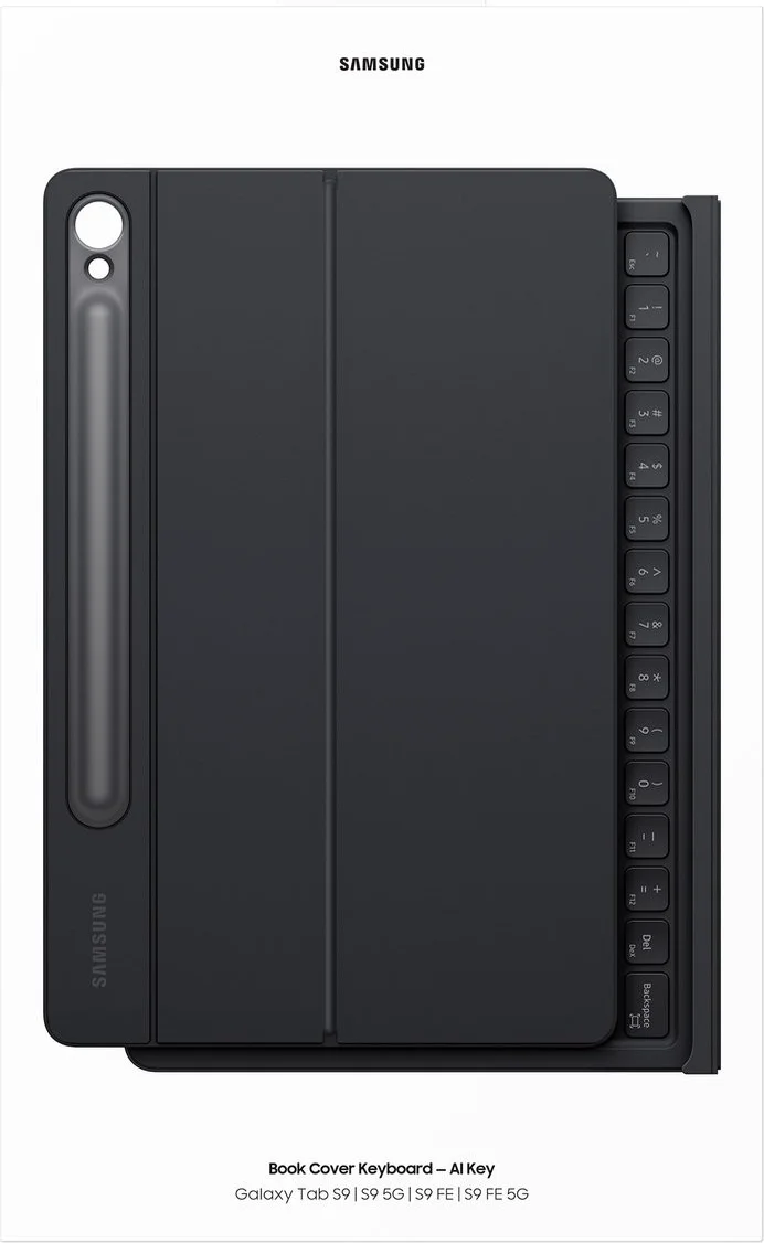 Originele Samsung Galaxy Tab S10 Lite / S10 FE / S9 (FE) Hoes Keyboard Zwart afbeelding 8
