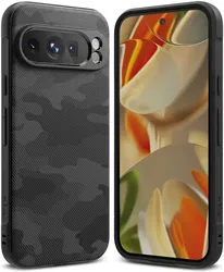 Ringke Onyx Google Pixel 9 Pro XL Hoesje Flexibel TPU Back Cover Camo Zwart afbeelding
