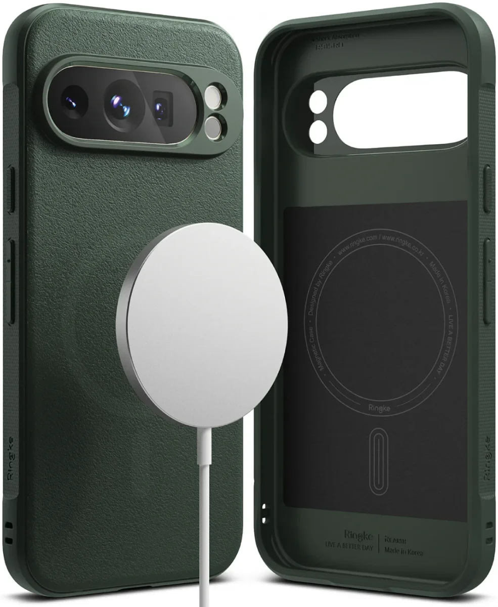 Ringke Onyx Magnetic Google Pixel 9 Pro XL Hoesje MagSafe Groen afbeelding 1