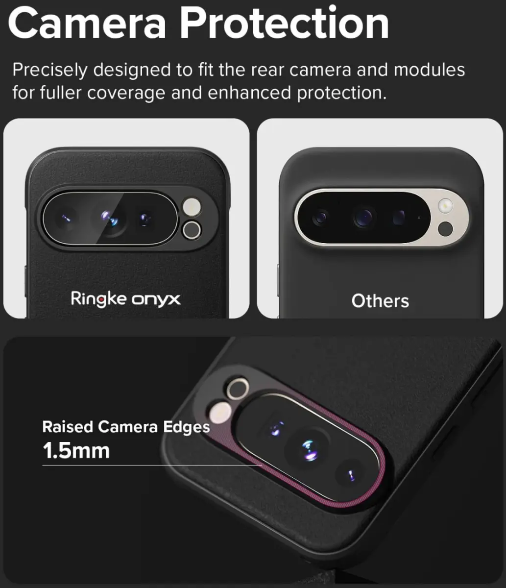 Ringke Onyx Google Pixel 9 Pro Hoesje Flexibel TPU Back Cover Zwart afbeelding 10