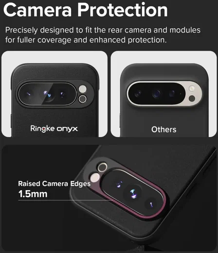 Ringke Onyx Google Pixel 9 Pro Hoesje Flexibel TPU Back Cover Zwart afbeelding 10