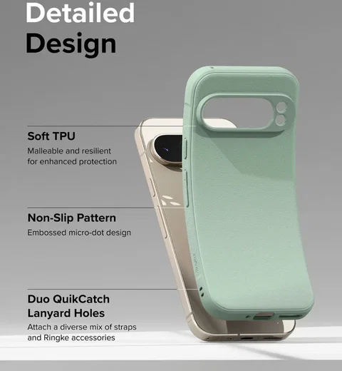 Ringke Onyx Google Pixel 9 Pro Hoesje Flexibel TPU Back Cover Mint Groen afbeelding 7