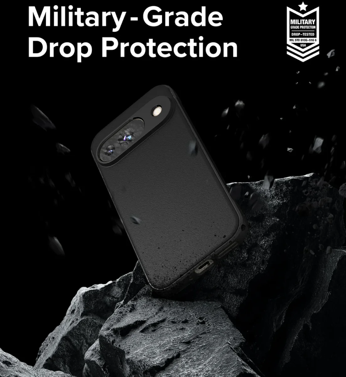 Ringke Onyx Google Pixel 9 Hoesje Flexibel TPU Back Cover Zwart afbeelding 3