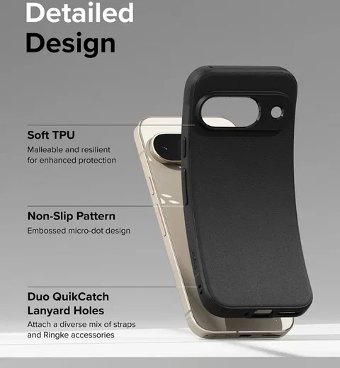 Ringke Onyx Google Pixel 9 Hoesje Flexibel TPU Back Cover Zwart afbeelding 6