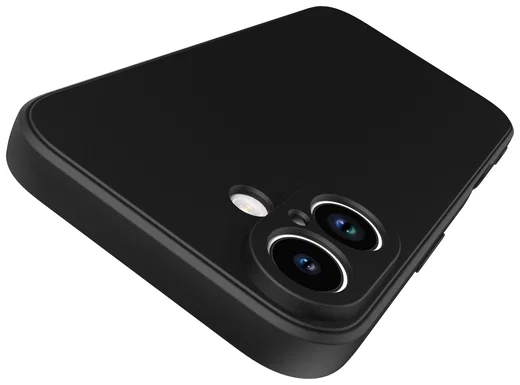 Apple iPhone 16 Hoesje met Camera Bescherming Dun TPU Back Cover Zwart afbeelding 8