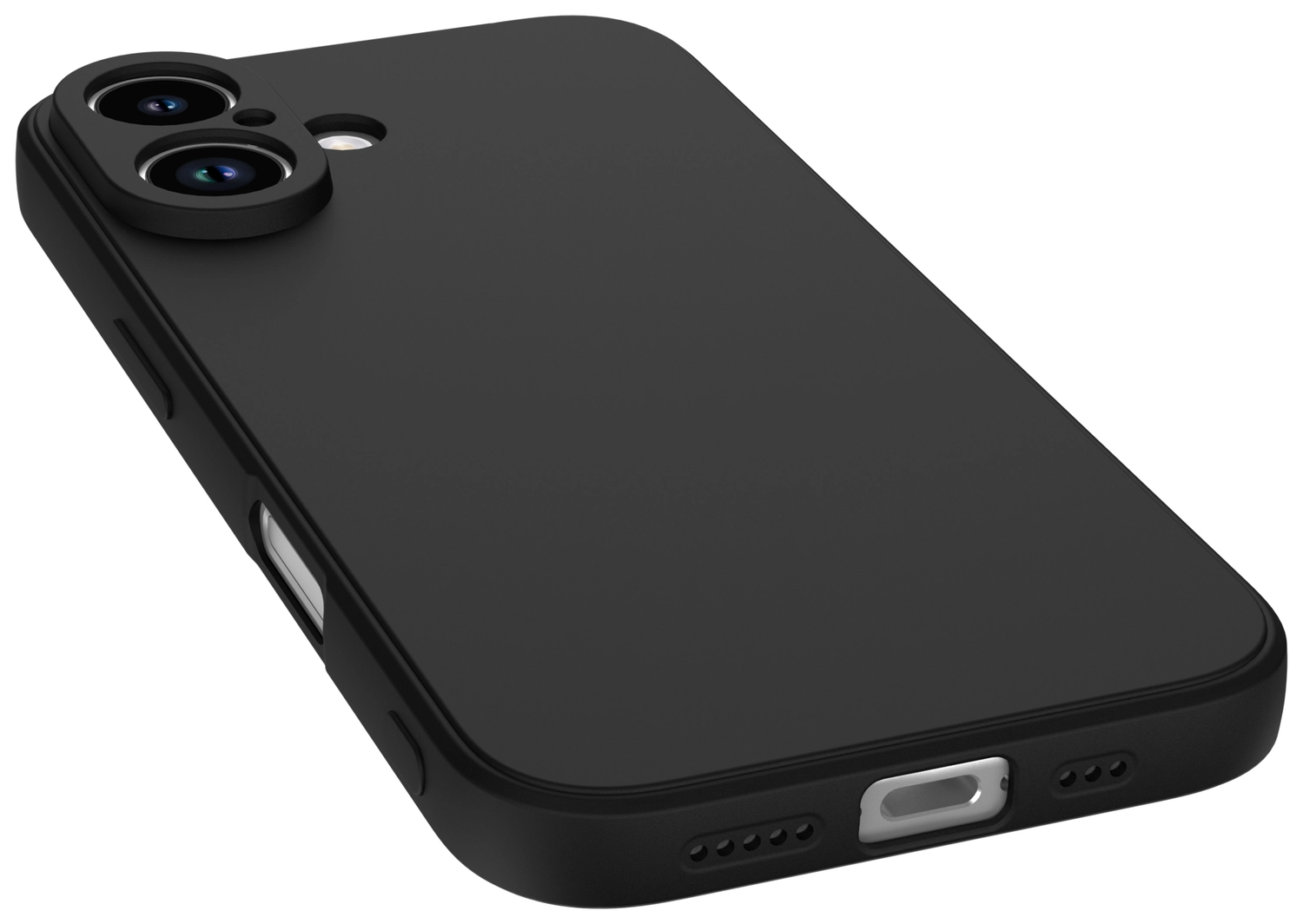 Apple iPhone 16 Hoesje met Camera Bescherming Dun TPU Back Cover Zwart afbeelding 9