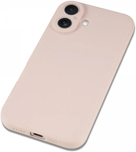 Apple iPhone 16 Hoesje met Camera Bescherming Dun TPU Back Cover Roze afbeelding 3