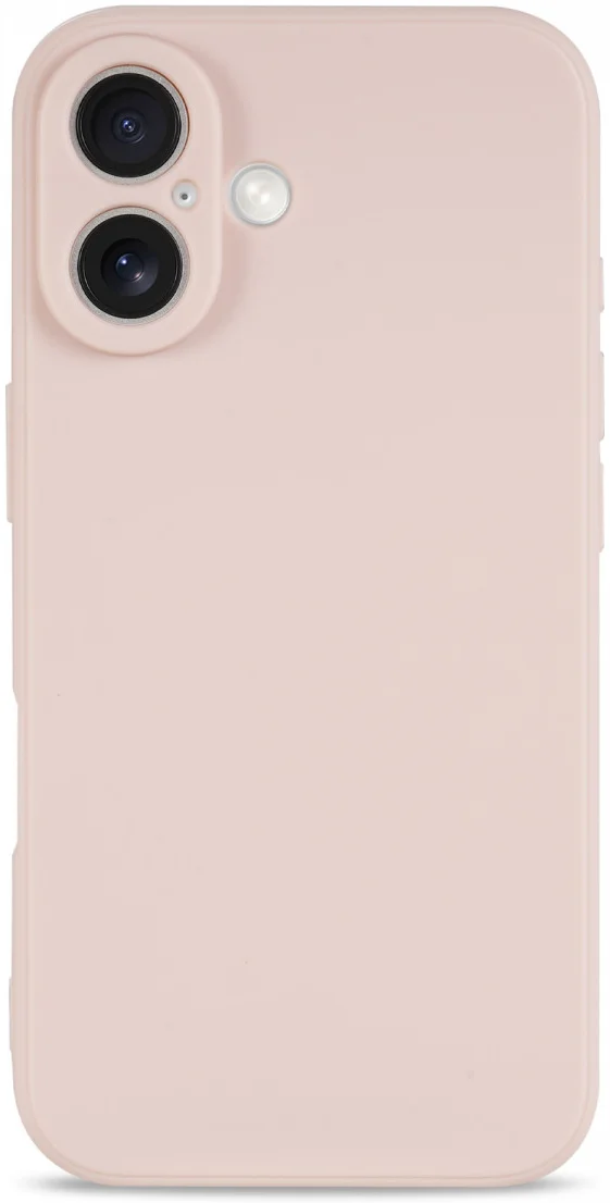 Apple iPhone 16 Hoesje met Camera Bescherming Dun TPU Back Cover Roze afbeelding 2