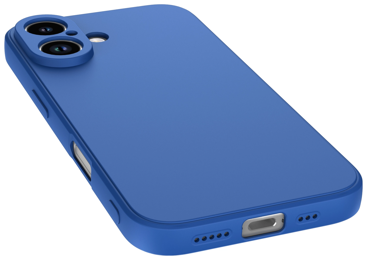 Apple iPhone 16 Hoesje met Camera Bescherming Dun TPU Back Cover Blauw afbeelding 5