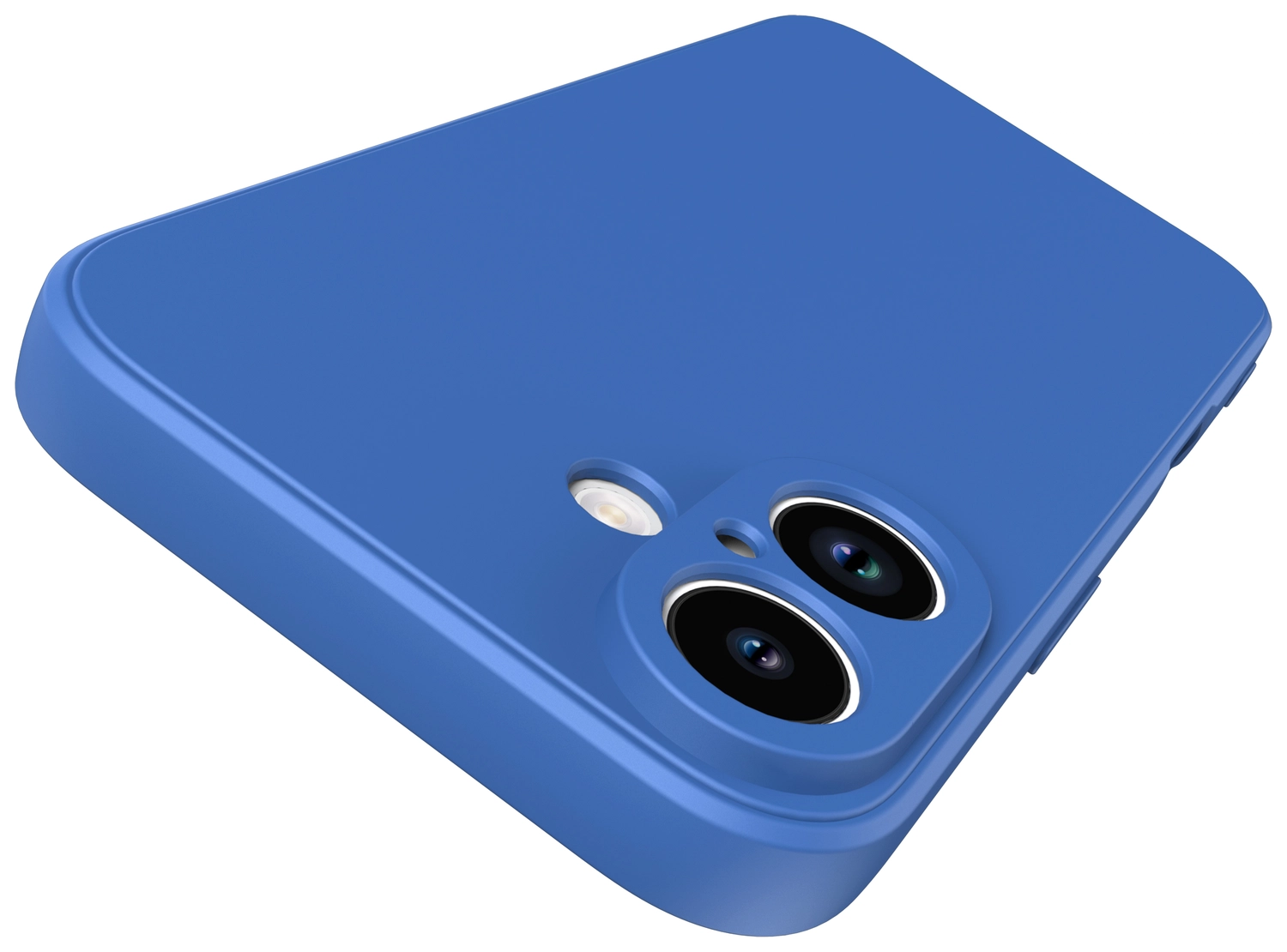 Apple iPhone 16 Hoesje met Camera Bescherming Dun TPU Back Cover Blauw afbeelding 6