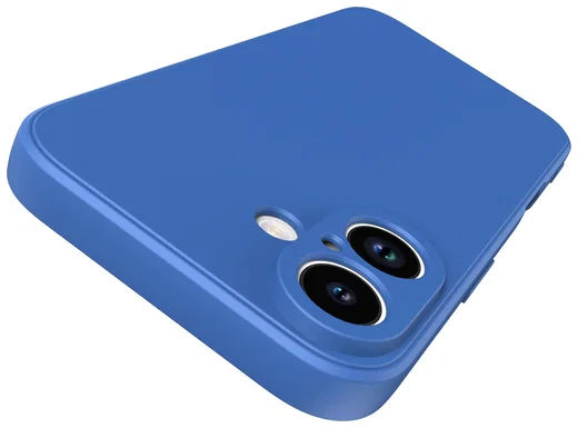 Apple iPhone 16 Hoesje met Camera Bescherming Dun TPU Back Cover Blauw afbeelding 6