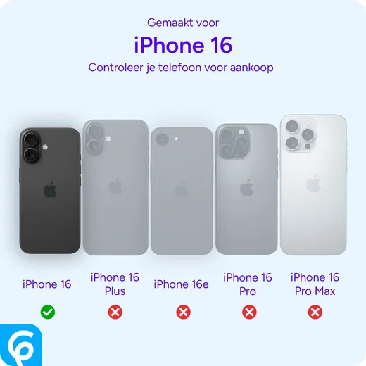 Apple iPhone 16 Hoesje met Camera Bescherming Dun TPU Back Cover Blauw afbeelding 4